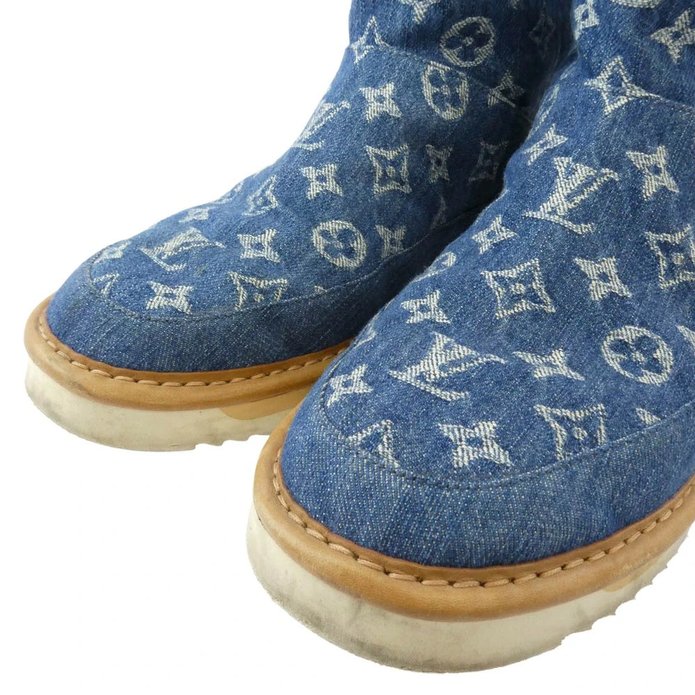 Louis Vuitton × NIGO LV Cozy Line Monogram Blue Denim Mouton  display picture 2