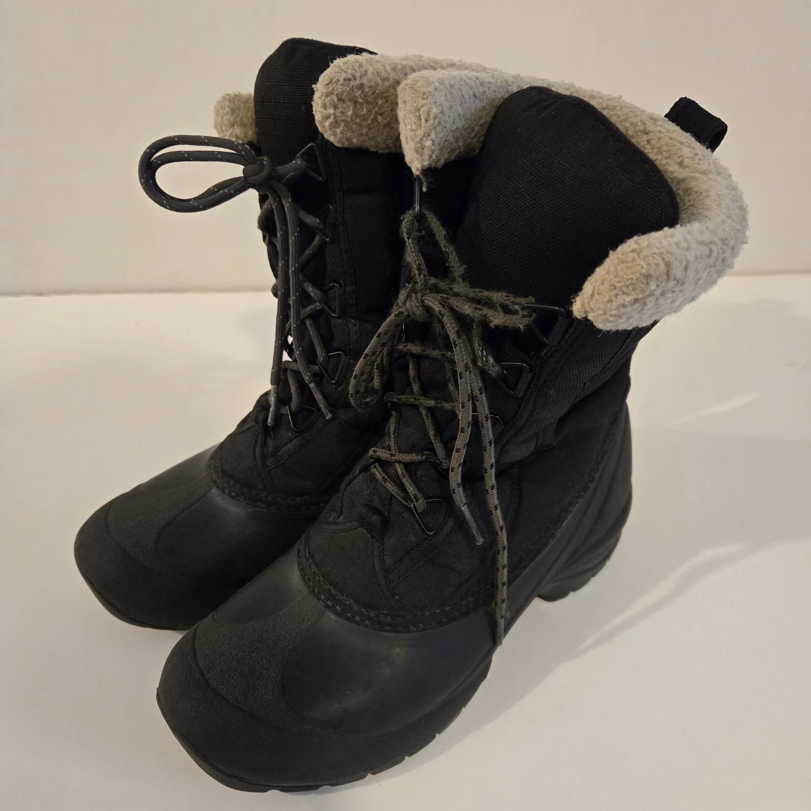 Black Sorel Cumberland Women’s Snow Boots Thinsulate Insulated Lace-Up Size 7