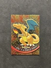 Pokemon Topps Charizard #6 Holo Embossed Flames Foil Black Logo! NM Condition!