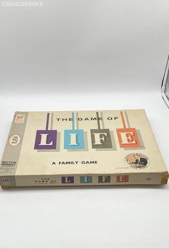 Vintage Game of Life, a classic board game by Milton Bradley