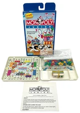 Vintage Travel MONOPOLY Junior Board Game Parker Brothers 100% Complete 1991!