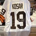 Bernie Kosar Signed Cleveland Browns #19 White Football Jersey