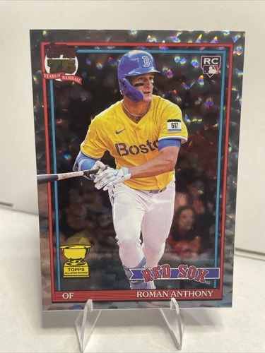 2026 Topps Series 1 - Roman Anthony 75th Anniversary Crackle Foil #T91-71 RC
