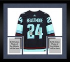 Framed Marshawn Lynch Seattle Seahawks Signed Beast Mode Kraken Jersey - LE 24