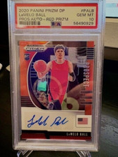 2020-21 Panini Prizm DP-LaMelo Ball-Prospect Auto /199 - Red Prizm #PALB-PSA 10!