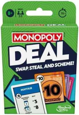 HASBRO Monopoly Brand Monopoly Deal Family Card Game UK / LONDON VERSION. NEW EDITION.