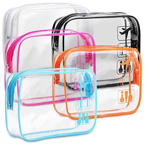 best travel toiletry bag for tsa TSA Approved Toiletry Bag - 5 Pack 1-5 Pack,Black,White,Blue,Orange,Rose  Red