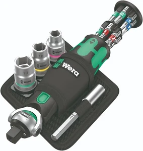 Wera 8009 Ensemble de poche Zyklop 2 Ensemble de clés de socket 3/8" Drive Métrique 05004281001