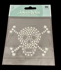 Jolees boutique SKULL CROSSBONES gems rhinetones 3D stickers brand new