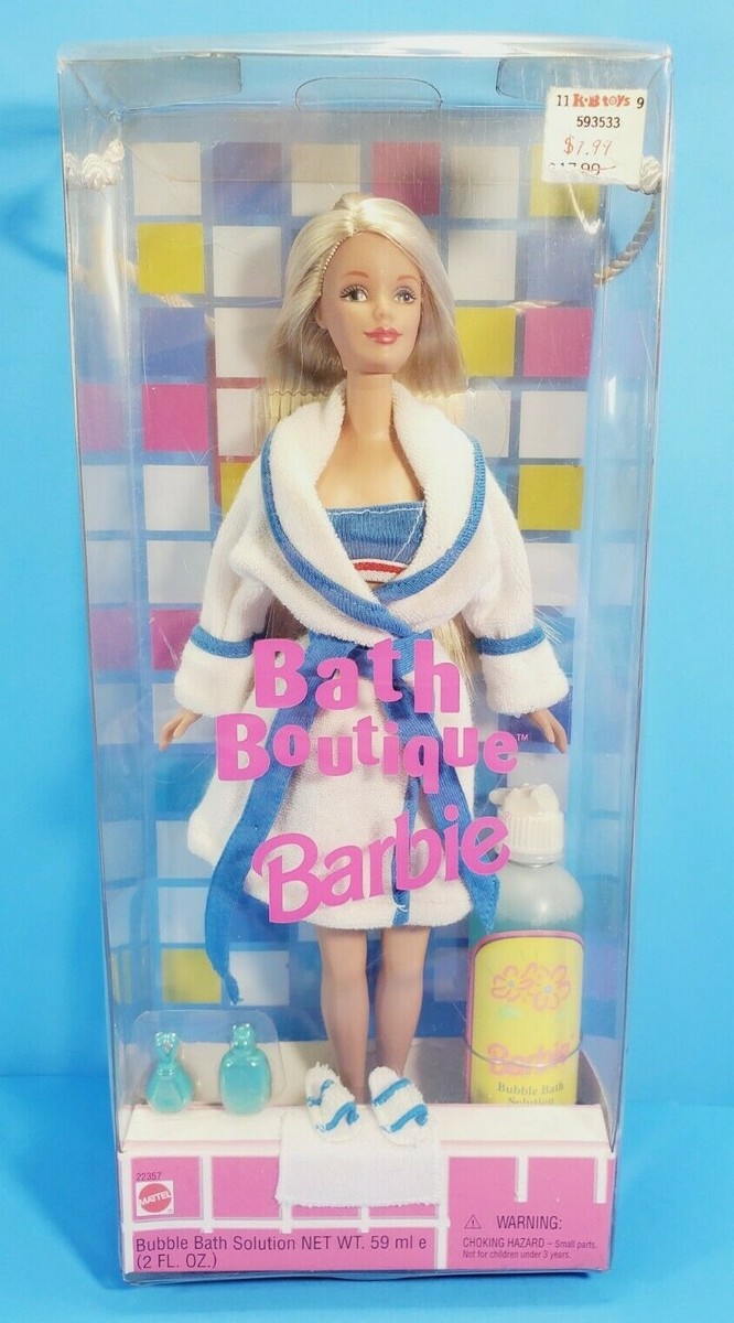 NEW 1998 Bath Boutique Barbie Doll Mattel #22357 Damage Box