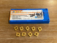 Korloy Carbide Inserts - CCMT2.522-C25 CCMT2.522 NC3030 - Qty. 9 - NEW!!!