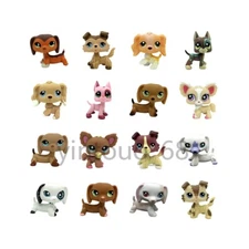 Random 5pcs LPS Toys Collie Great Dane Cocker Spaniel Dachshund CHIHUAHUA Dog