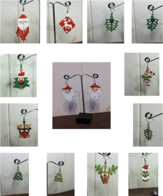 Handmade Seed Bead Novelty Earrings
