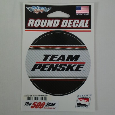 Team Penske Collector 3'' Round Decal IndyCar Indy 500 Newgarden Pagenaud Power