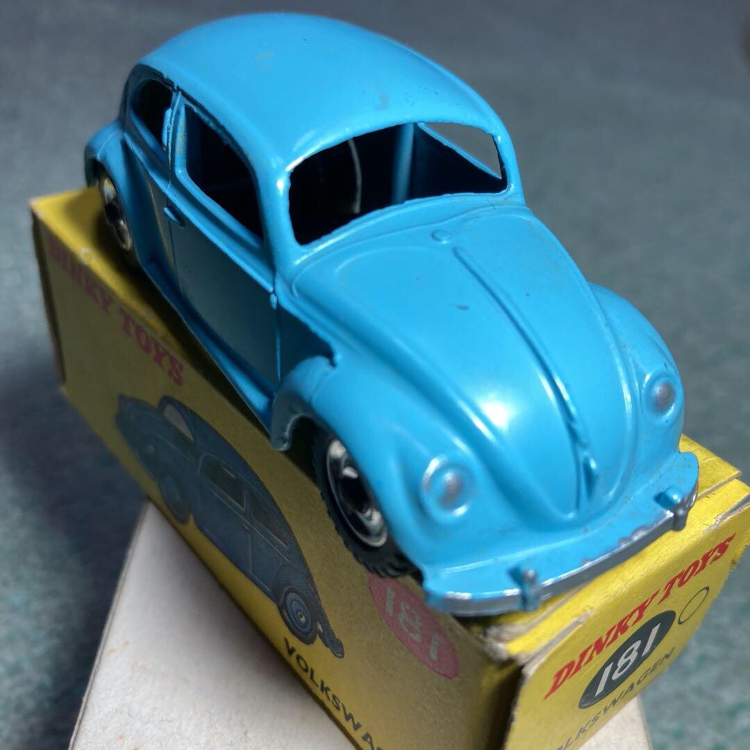 Dinky Toys 181 Volkswagen Beetle - Made In England With Original 