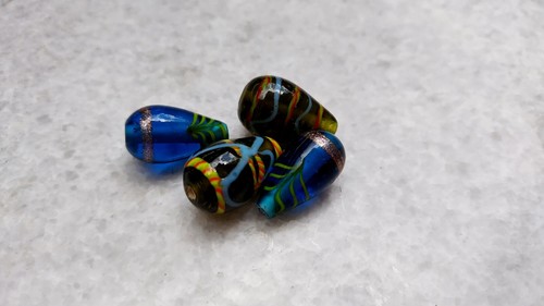 Four vintage Murano glass beads fo creativity 