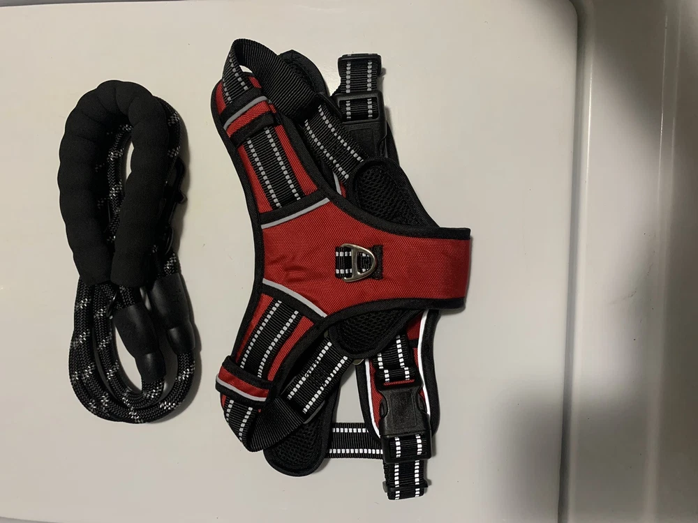 Dog Harness & Leash No Pull Control Adjustable Size Large Handle ⭐️⭐️⭐️⭐️⭐️