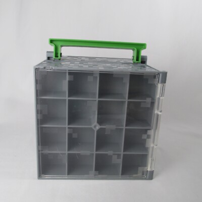 Minecraft Mini Figure Gray Collector Case Storage Cube Mattel 2014