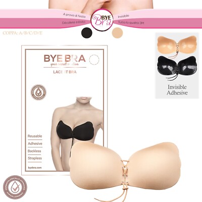 Bye Bra Lace-it - Invisible Shoulderless Bras Back Sticker Uncovered