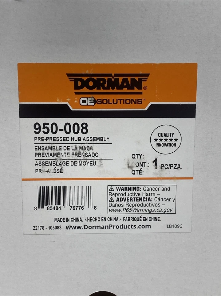 Rolamento de eixo e conjunto de cubo compatível com 2003-2008 Infiniti FX35 FX45 DORMAN Novo - Imagem 3 de 4