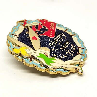 Disney 2004 HappyNewYear ピンバッジ LTD1000 Disney Japan 2004 M&P Happy New Year Tinkerbell Peter Pan Pin