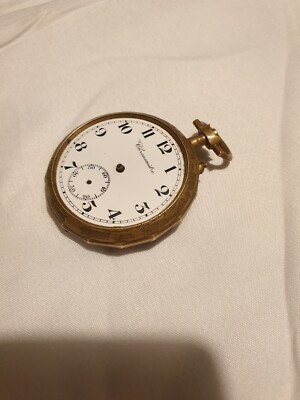 Vintage Chronometre Taschenuhr im L&F Bronze Electro Gehäuse 155