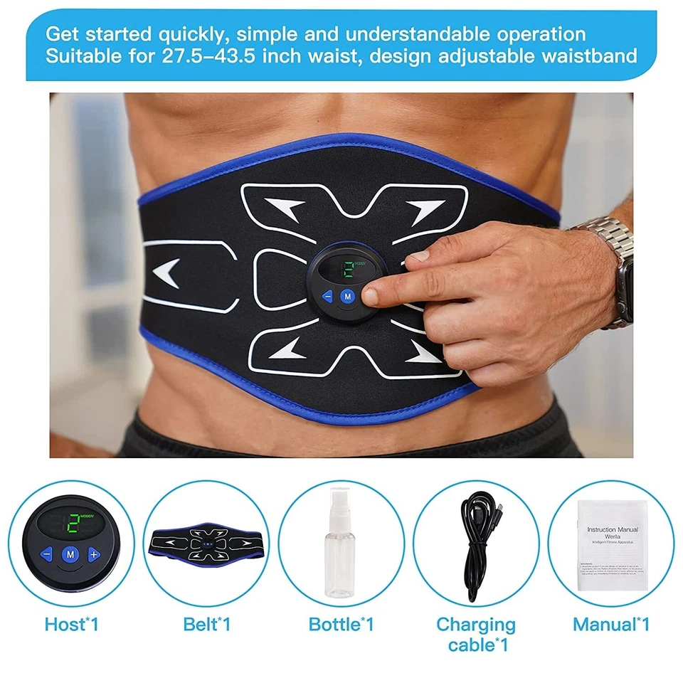 Abs Stimulator, Abdominal Toning Belt Workout Equipment Fitness Training Machine - Image 2 of 4