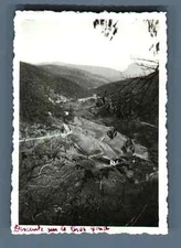 France, Descente sur Le Cros (Gard) Vintage silver print.  Silver Print