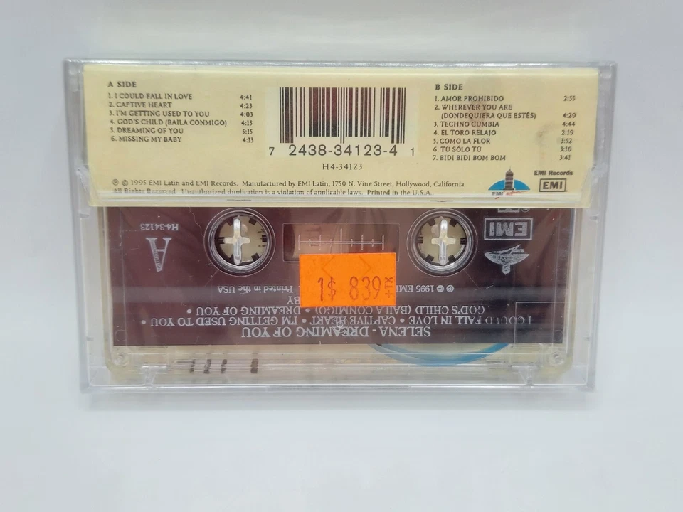 Selena - Dreaming Of You - Cassette Tape - Sealed - Image 3 of 4