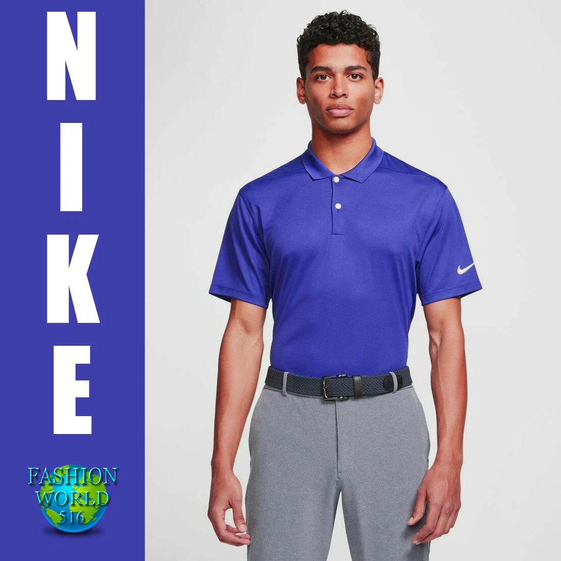 en lille avis Microbe NIKE MEN&#039;S DRI-FIT VICTORY GOLF POLO SHIRT SIZE SMALL GAME ROYAL/WHITE  | eBay