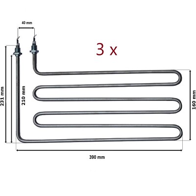 3 x Sauna Heizstab 2500 Watt für Weka Karibu Saunaofen Watt Classic SHG