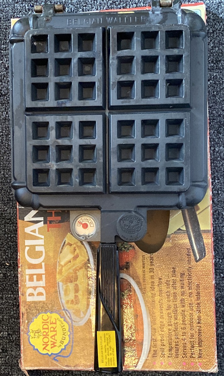 Nordic Ware Belgian Waffler Thick n' Quick Heavy Cast Aluminum