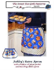 The Sweet Tea Girls Ashley's Retro Apron ( and child's apron) FREE US SHIPPING