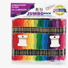 Rainbow Stitchers Mega Bundle - 105 Vibrant Skeins for Endless Embroidery Bliss!