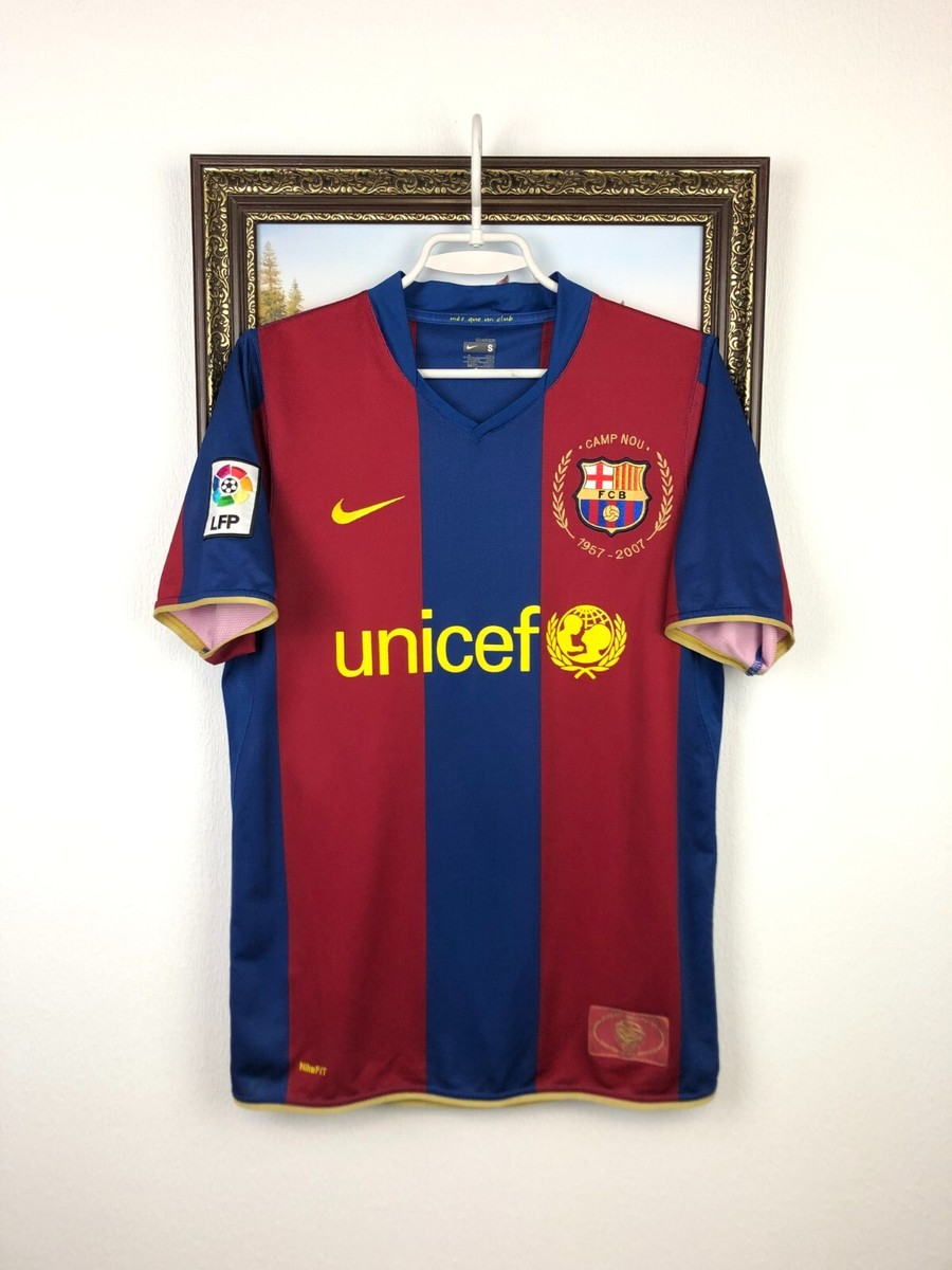 Barcelona Home football shirt 2007 Soccer Nike Jersey Mens