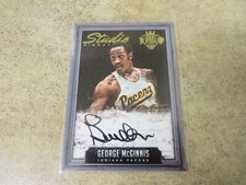 2014-15 PANINI COURT KINGS STUDIO PORTRAIT GEORGE MCGINNIS AUTO SP PACERS AUTOGR