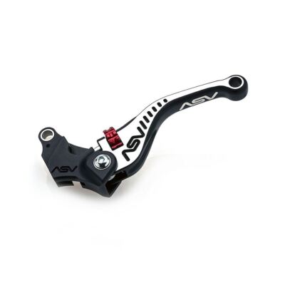 ASV C5 Clutch Lever Short Black & Silver Honda VT600 Shadow 1988 - 2002
