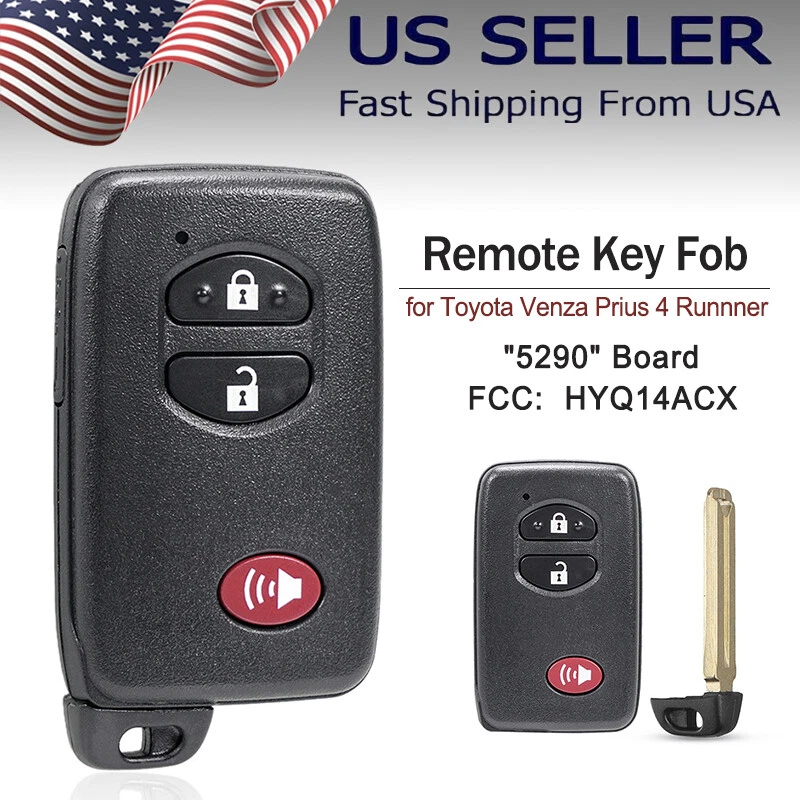 OEM Virgin Toyota Venza Smart Keyless Remote Fob (2009-2016) – HYQ14ACX – Unlocked & Ready To Program