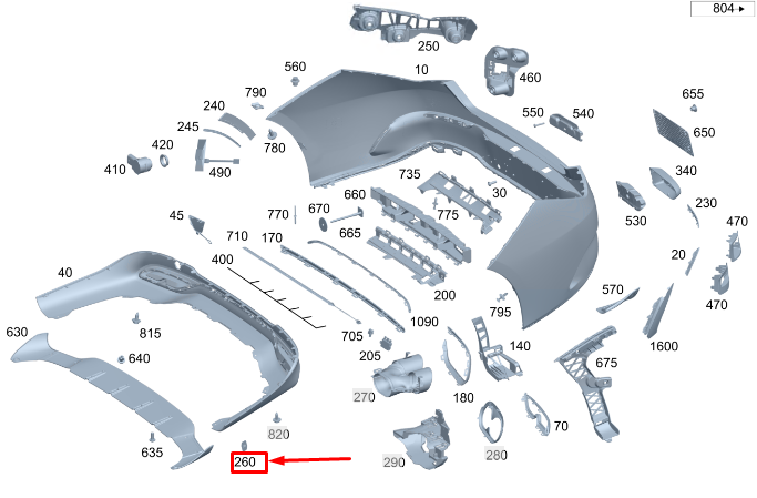 Neu MERCEDES-BENZ CLA C118 Heckstoßstangenhalter A1188853102 Original