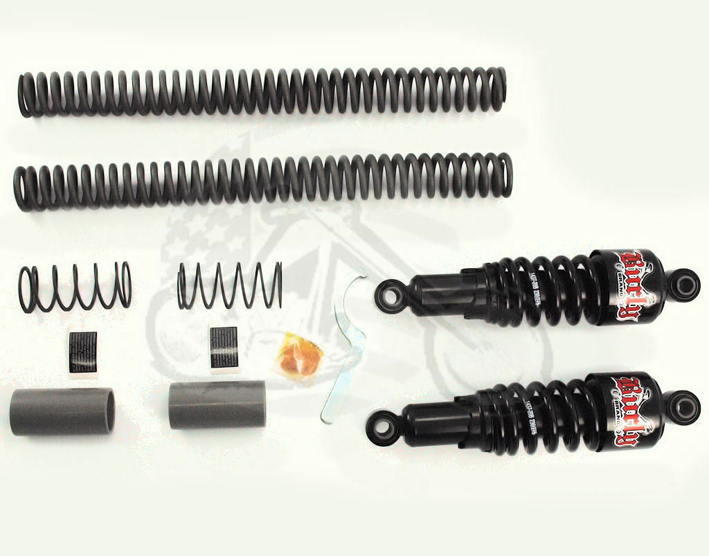 Burly Black Slammer Shocks + Fork Springs Lowering Kit 2006 Burly Black Slammer Shocks + Fork Springs Lowering Kit 2006
