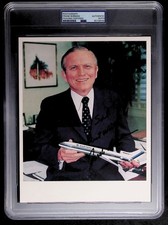 Frank Borman - Autographed Photo - PSA Jumbo Holder - 85738048