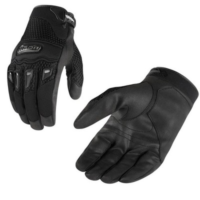 Icon Twenty-Niner CE Street Motorcycle Riding Black Gloves - Pick Size
