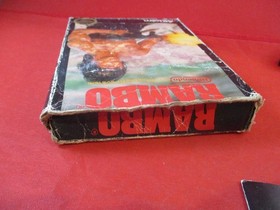 Rambo (Nintendo NES) COMPLETE w/ Manual, game, & **DAMAGED BOX**