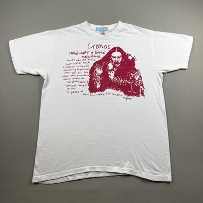 Vintage Cronos Venom T-Shirt Mens Small White Metal Band Tour Album Conrad Lant