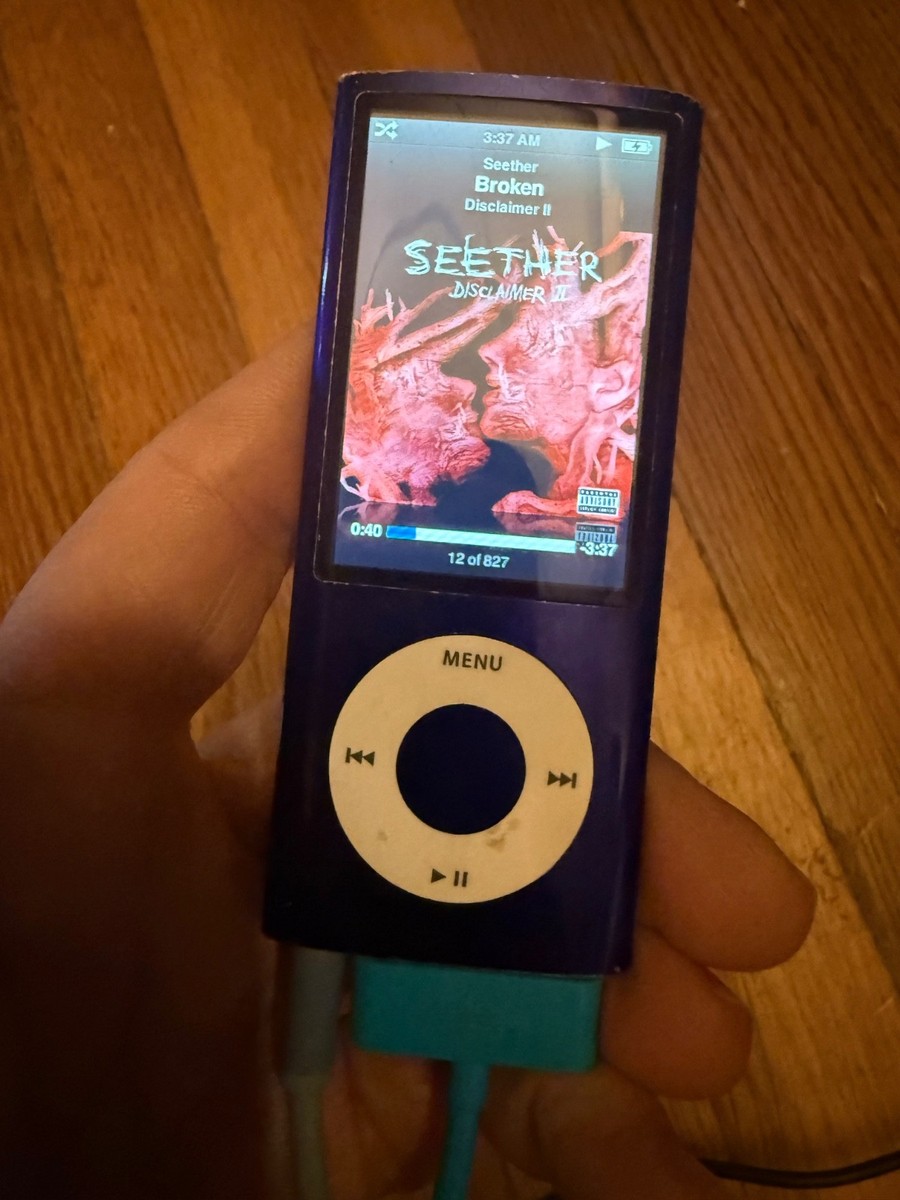 Apple iPod Nano 5th Gen 8GB Purple Working Tested Loaded w/songs