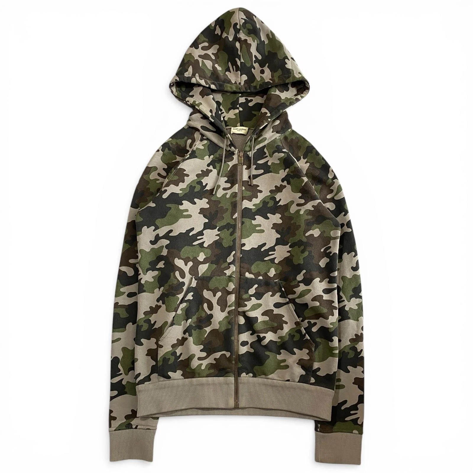 Saint Laurent — Saint Laurent Camo Hoodie Zip Up