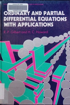 Ordinary and partial differential equations with applications R.P. Gilbert and H