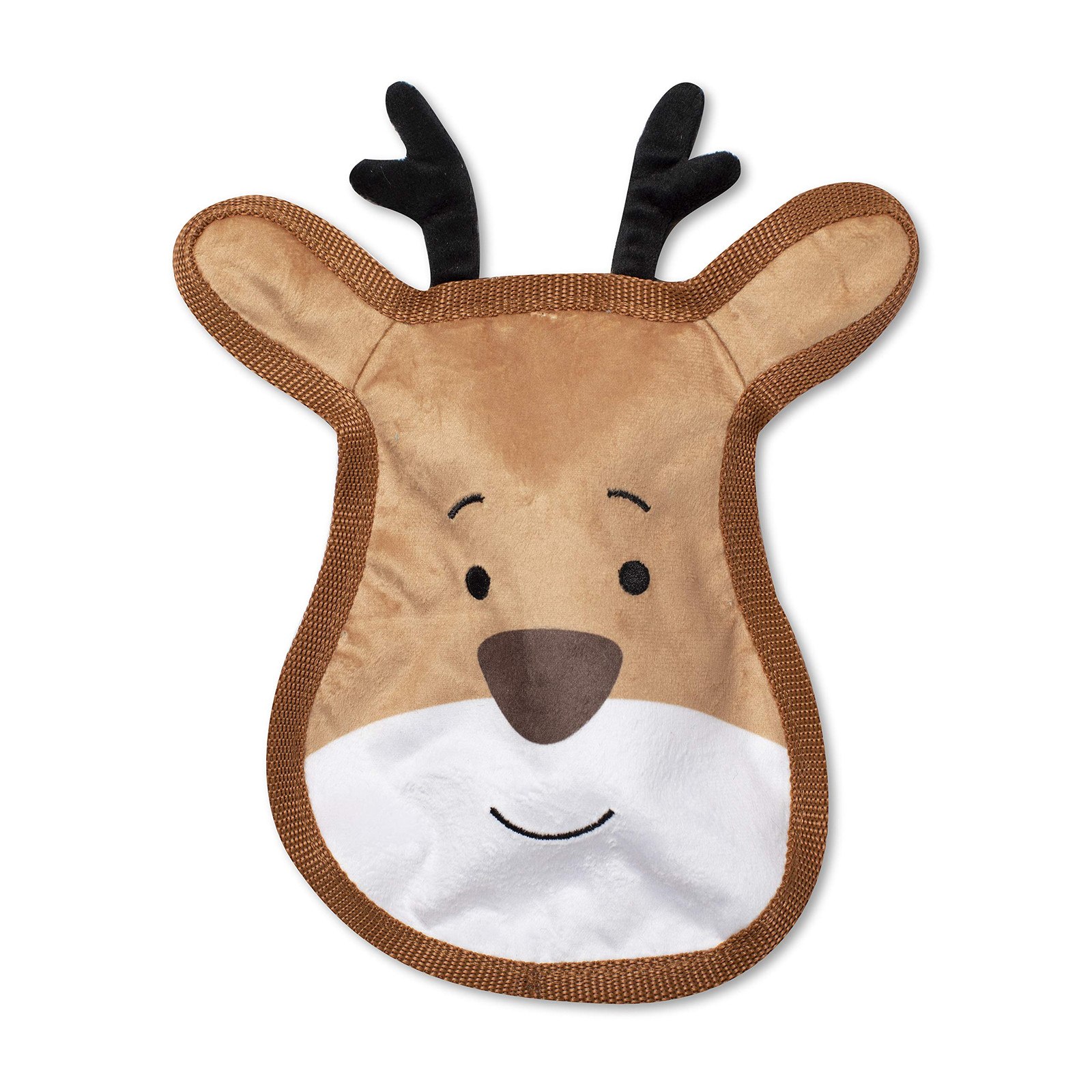 Studio Plush Dog Toy, Reindeer Face (729027)