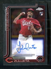 2025 Topps Chrome Rookie Autographs #RA-YZ Yosver Zulueta RC Cincinnati Reds