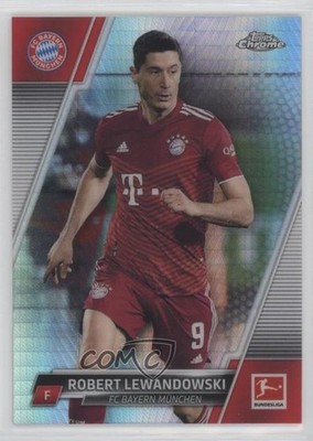 2021 Topps Chrome Bundesliga Prism Refractor 157/199 Robert Lewandowski #83 0zb3